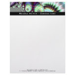 Capercailli · Fractal Art · Blue &amp; Aqua Letterhead