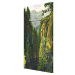 Capilano Canyon View of Crown Mountain Stretched Canvas Print