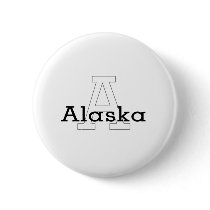 Capital A - Alaska buttons