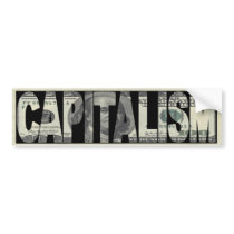 Capitalism Bumper Sticker bumper stickers