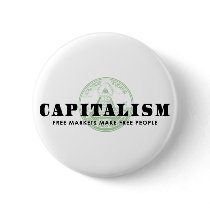 Capitalism Pinback Buttons