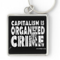 Capitalism is Organized Crime keychains