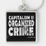 Capitalism is Organized Crime keychains