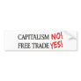 Capitalism NO! Bumper Sticker