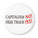 Capitalism NO! Fridge Magnets