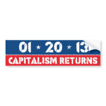 Capitalism Returns Bumper Sticker