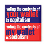 Capitalism vs Socialism Magnet