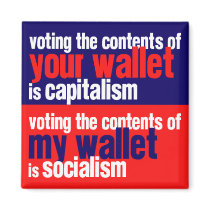 Capitalism vs Socialism magnets