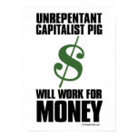 Capitalist Pig - Dollar Sign: Protest Poster