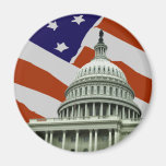 Capitol American Flag Magnets