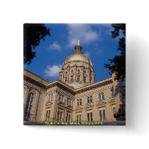 Capitol building, Atlanta, Georgia, U.S.A. Pinback Button