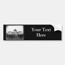 Capitol Building Washington D.C. 1845 Bumper Sticker