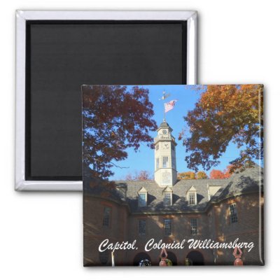Capitol, Colonial Williamsburg Refrigerator Magnets