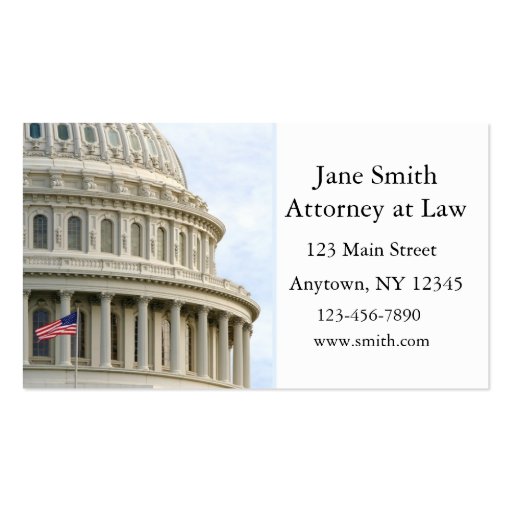 Capitol Dome Business Card (front side)