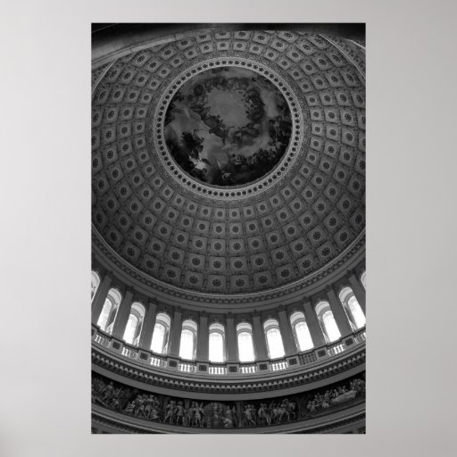 Capitol Rotunda B&W Posters