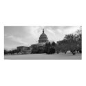 Capitol Winter Panoramic B&W posters