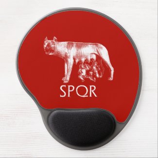 Capitoline Wolf Gel Mouse Pad