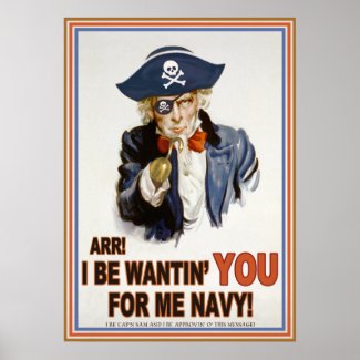 Cap'n Sam's Navy Poster