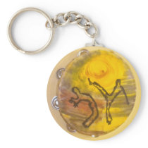 capoeira music passion axe keychain