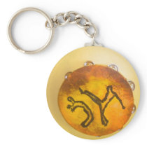 capoeira my love keychain sunset
