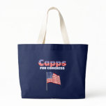 Capps for Congress Patriotic American Flag Design Canvas Bag
