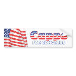 Capps for Congress Patriotic American Flag Design Bumper Sticker