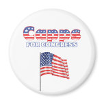 Capps for Congress Patriotic American Flag Design magnets