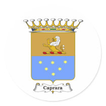 Caprara Family Hungarian Coat of Arms stickers