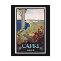 Capri, Italy Vintage Travel Poster