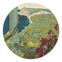 Capri Round Stickers