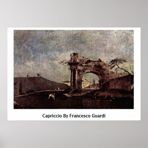 Capriccio By Francesco Guardi Print