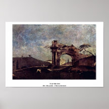 Capriccio By Guardi Francesco Print