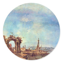 Capriccio On The Banks Of The Lagoon Sticker