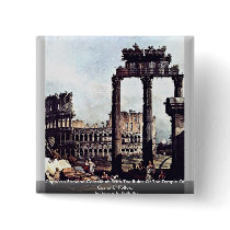 Capriccio Romano Colosseum  By Bernardo Bellotto Pin