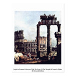 Capriccio Romano Colosseum  By Bernardo Bellotto Postcard