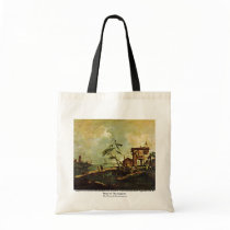 Capriccio Scene Dilapidations Church Farmhouse Canvas Bags