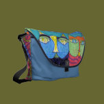 Caprice Cats Folk Art Rickshaw Messenger Bag messenger bags