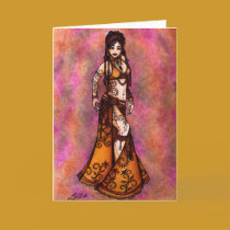 Capricorn Belly Dancer cards by LacyChenault Capricorn Belly Dancer cards