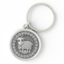 Capricorn Coin key chain