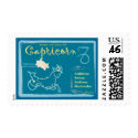 Capricorn December Postage Stamp