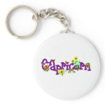 Capricorn Flowers Keychains