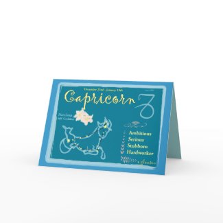 Capricorn Birthday Card
