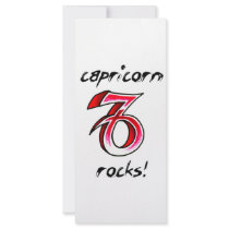 Capricorn Horoscope Sign design! Personalized Rack Card