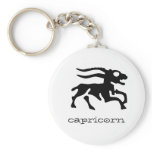 Capricorn in black key chains