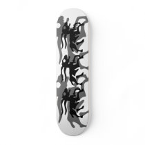 Capricorn in black skateboards