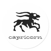 Capricorn in black stickers by frimpy7 Capricorn in black stickers