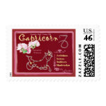 Capricorn January Postage Stamp