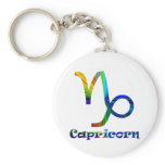 Capricorn Psychedelic Keychains