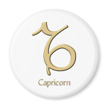 Capricorn symbol fridge magnets