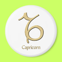 Capricorn symbol magnets